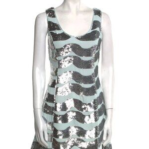 Markarian Striped Sequin Mini Dress Size 4